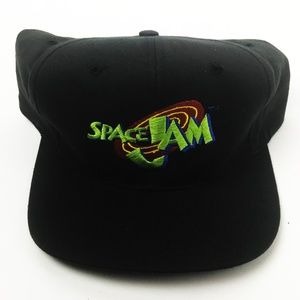 VTG SPACE JAM BASEBALL HAT BLACK UNWORN H32